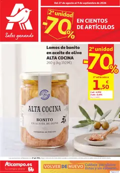Vista previa del folleto de la tienda Alcampo válido desde el 27/08/2026 