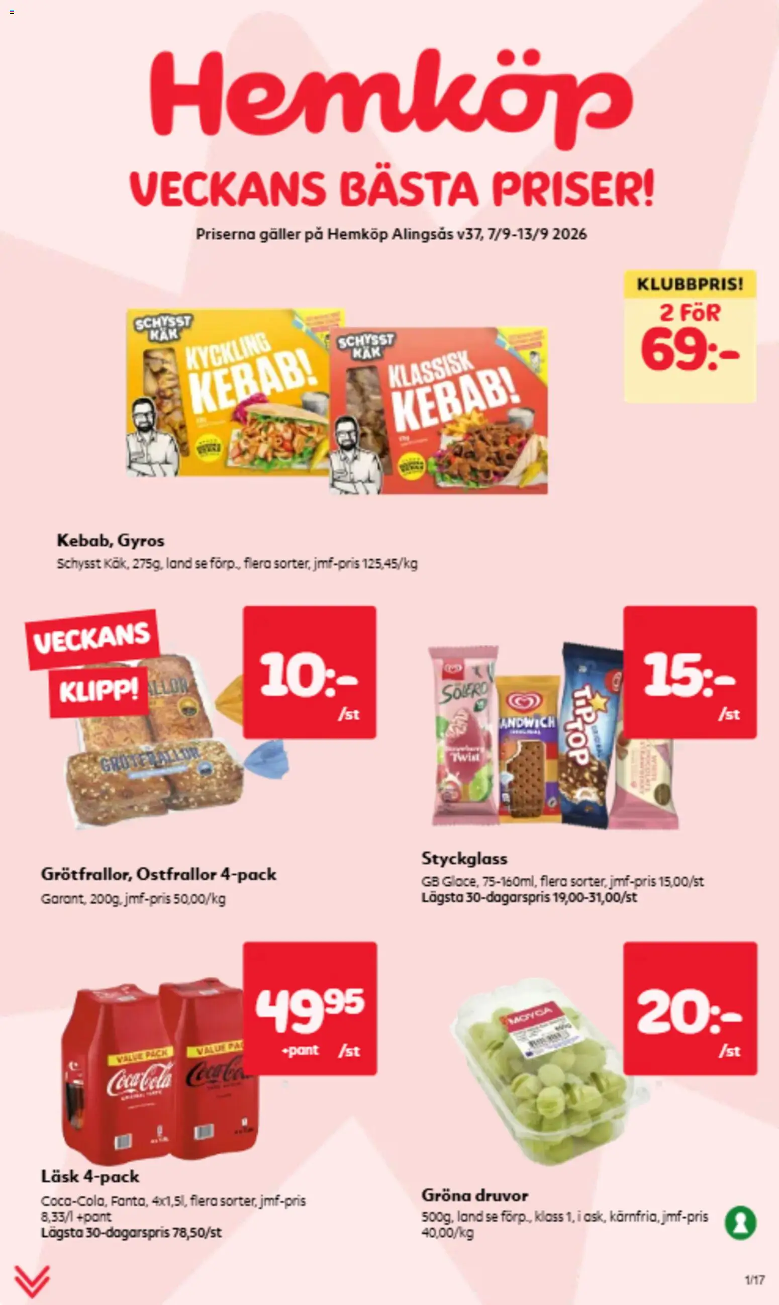 Förhandsgranska reklamblad Hemköp erbjudanden från butik Hemköp gäller från 07/09/2026