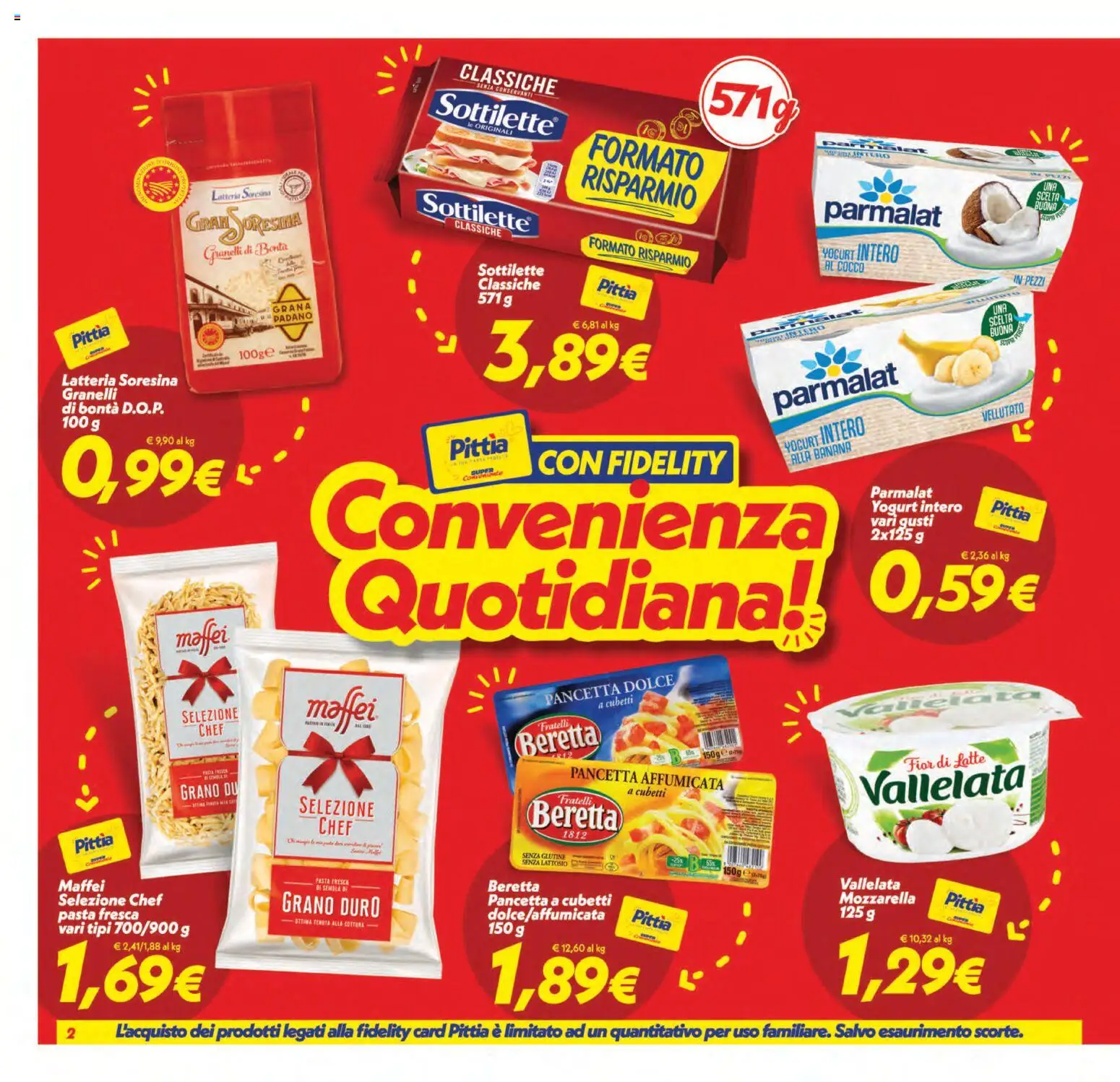 Anteprima dell'opuscolo SuperConveniente volantino Gela, Vittoria dal negozio SuperConveniente valido da 01/09/2026 - Pasta, Latte, Yogurt, Mozzarella, Pancetta, Cocco