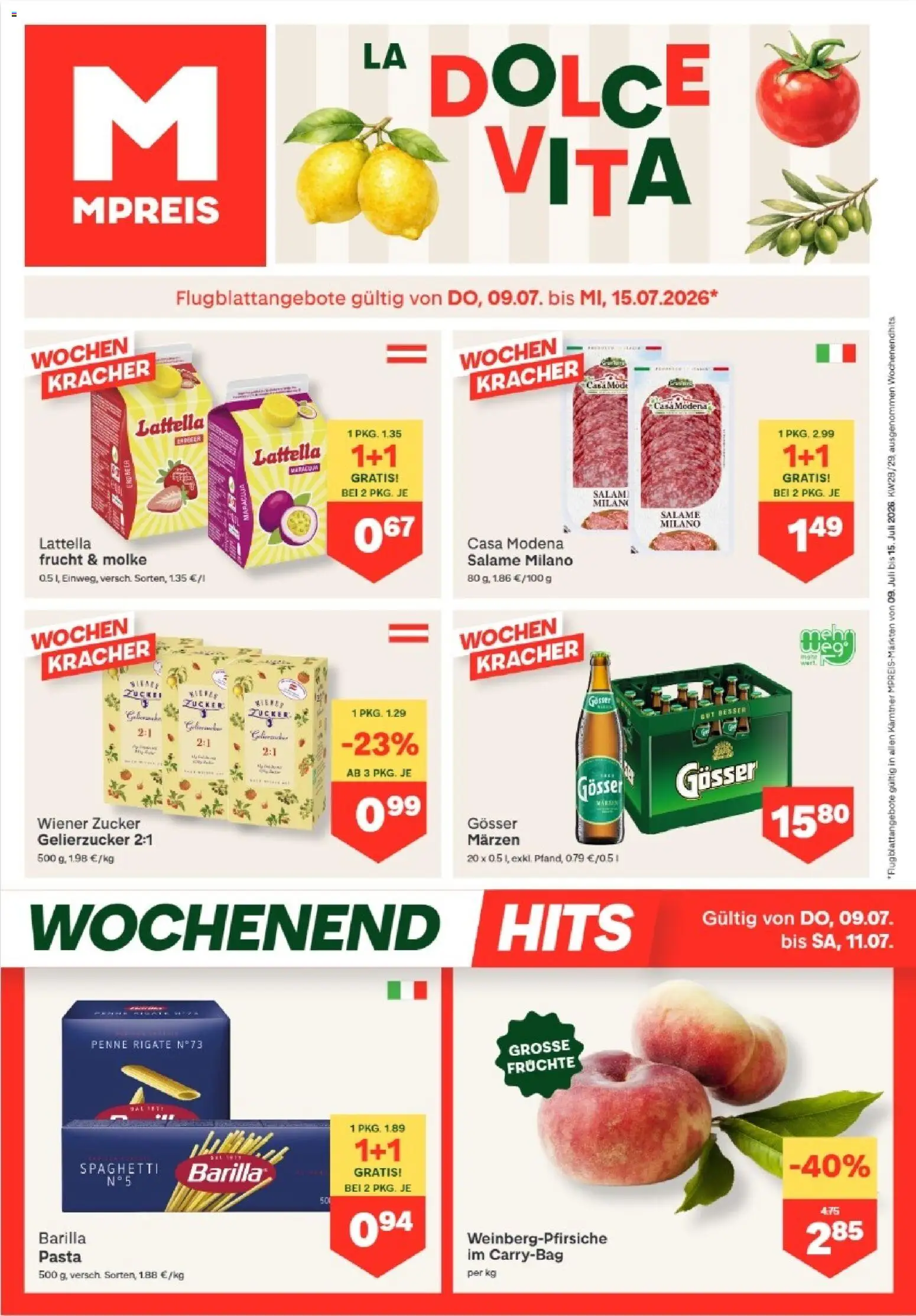 Vorschau der Angebote: MPREIS MPREIS Dellach im Drautal gültig ab 09.07.2026