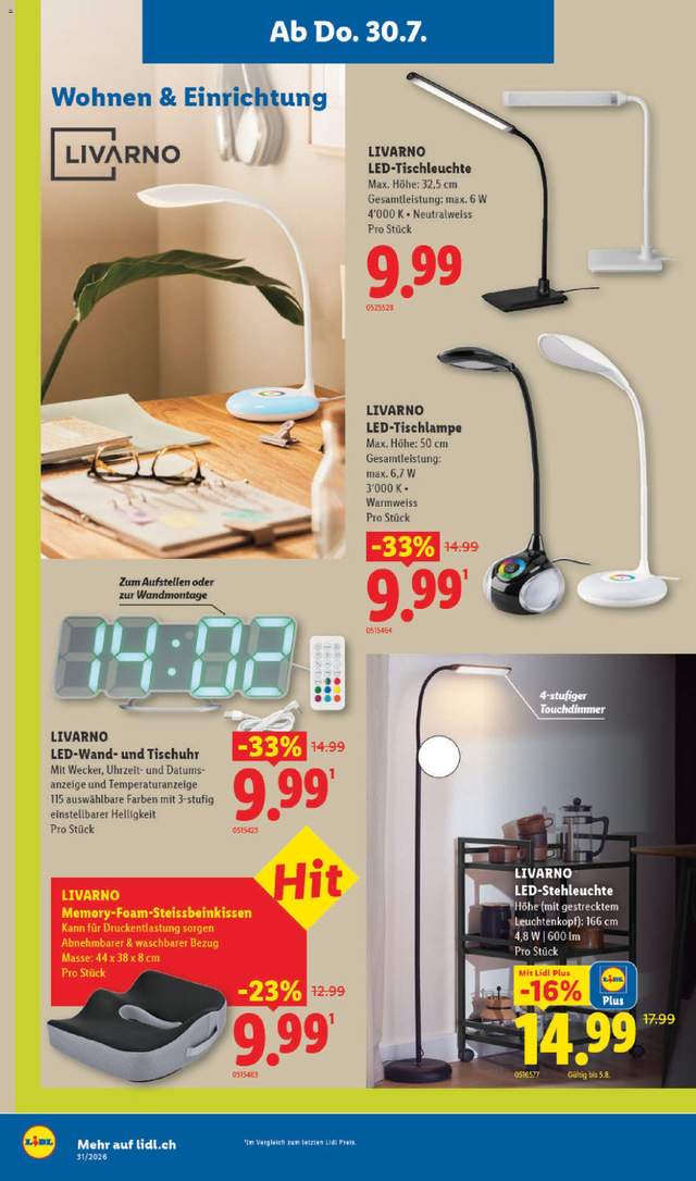 Neue Lidl Aktionen ab 30.07.