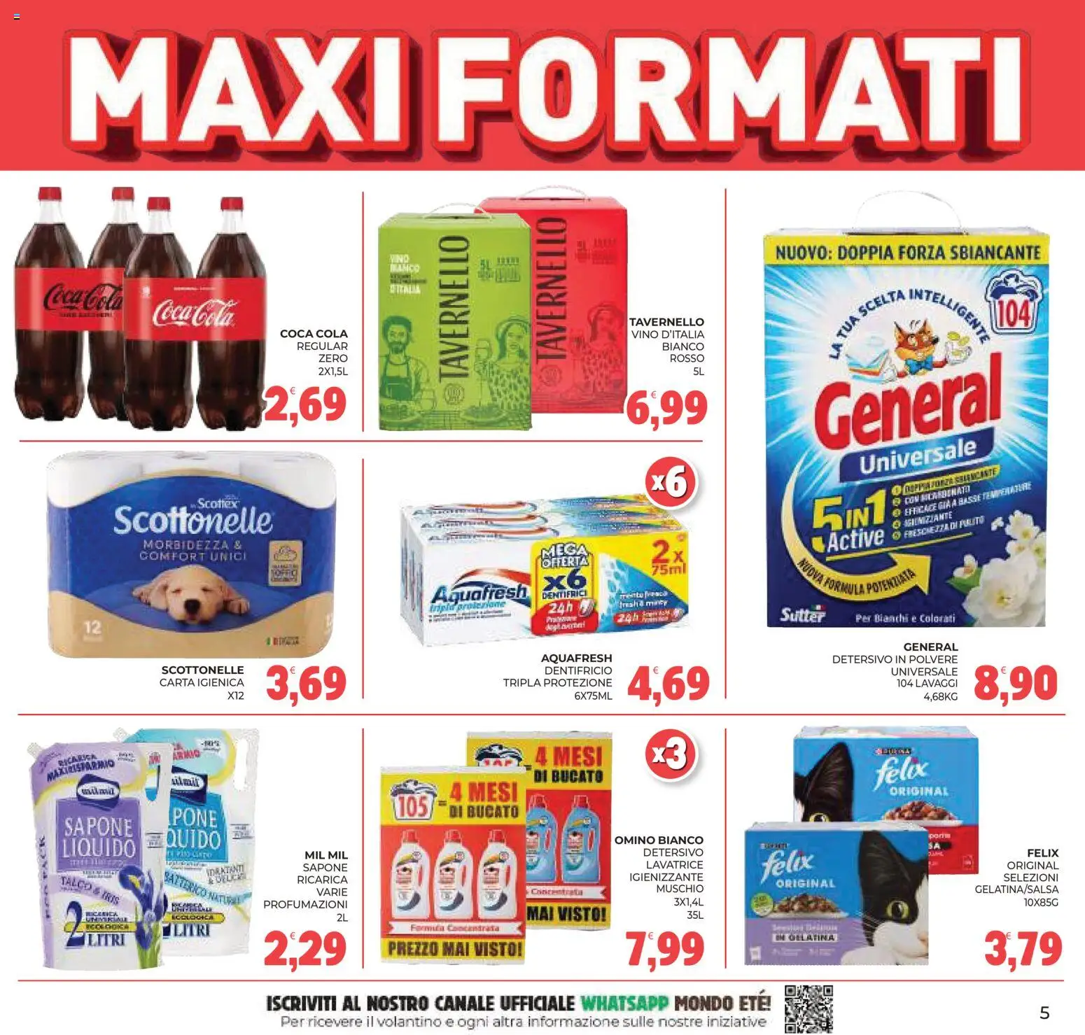 Anteprima dell'opuscolo Eté volantino dal negozio Eté valido da 23/10/2026 - The, Vino, Lavatrice, Coca Cola, Carta igienica, Talco, Sapone, Detersivo in polvere