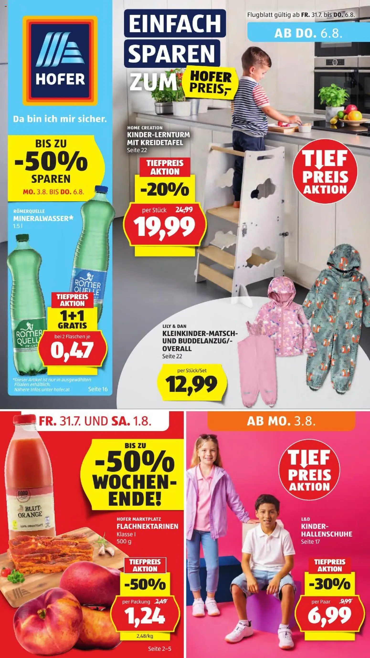 Vorschau der Angebote: Hofer Hofer Flugblatt gültig ab 31.07.2026