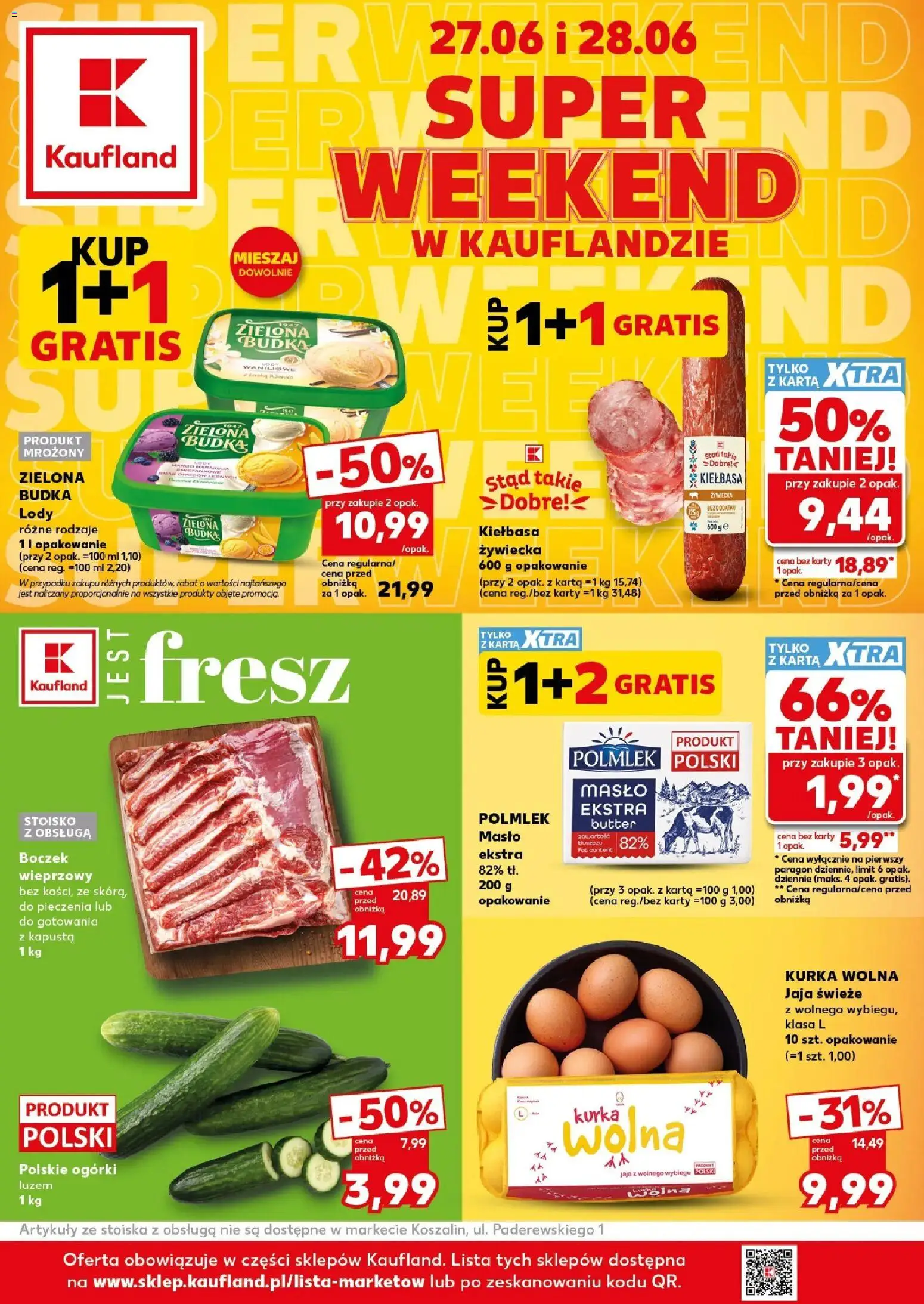 Pogląd gazetki "Kaufland gazetka - Super Weekend" ze sklepu Kaufland ważnej od 27.06.2026