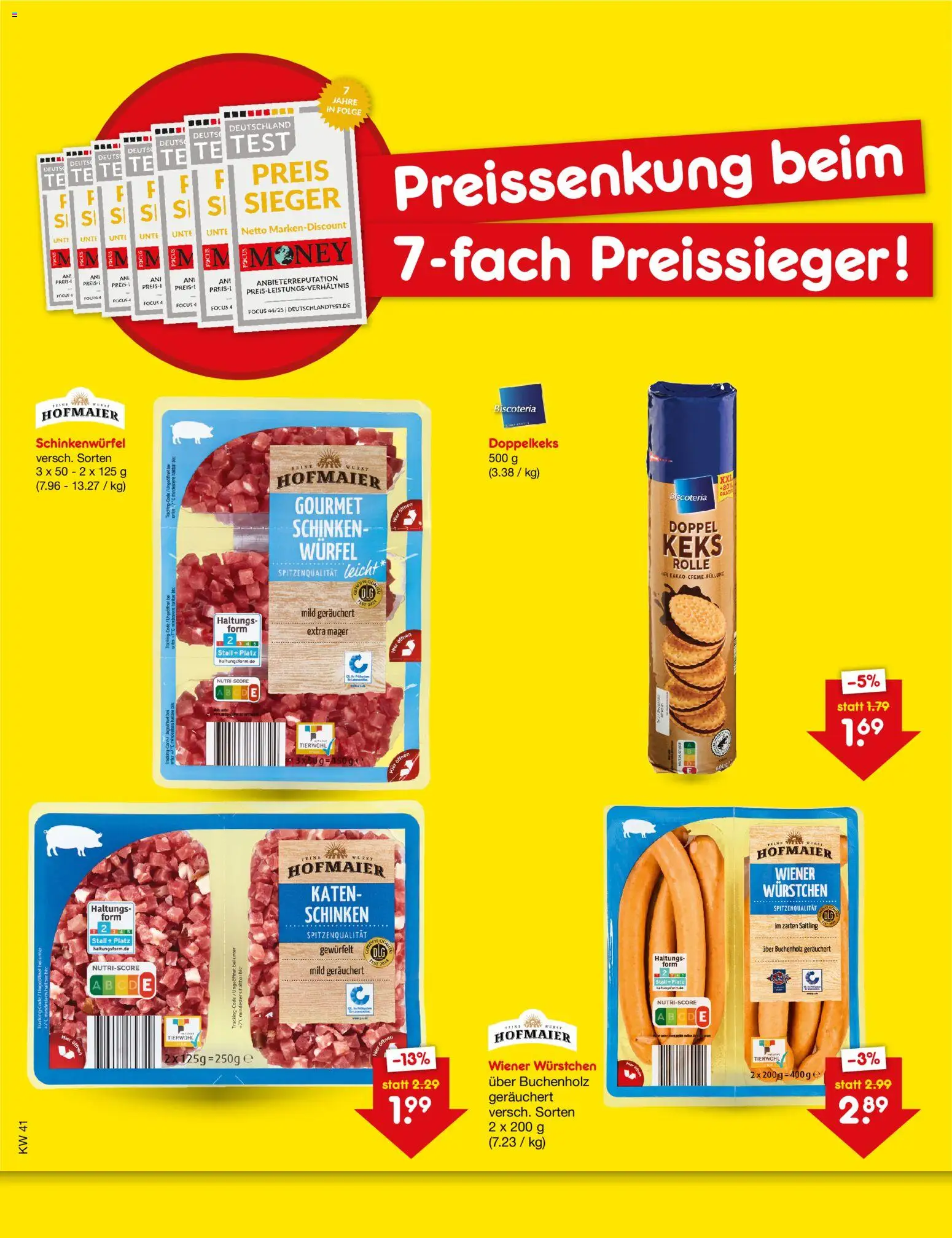 Vorschau von dem Prospekt des Geschäftes Netto Marken-Discount, gültig ab dem 08.10.2026 - Wurst, Schinken, Wiener wurstchen
