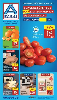 Vista previa del folleto de la tienda Aldi válido desde el 26/10/2026 