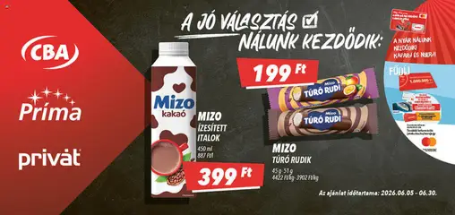 CBA - CBA Aktuális óriásplakátok megtekintése, amely érvényes 2026.06.05.-től