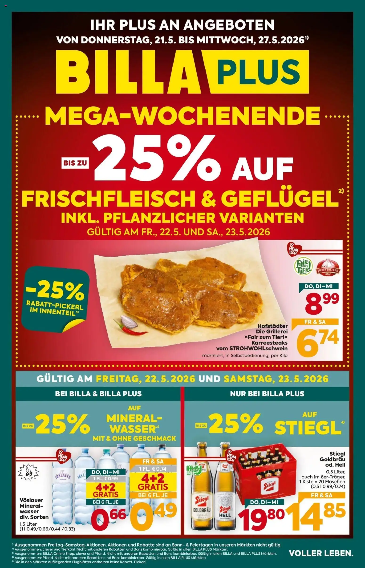 Vorschau der Angebote: Billa Plus Billa Plus Flugblatt - Wien gültig ab 21.05.2026 - Wasser