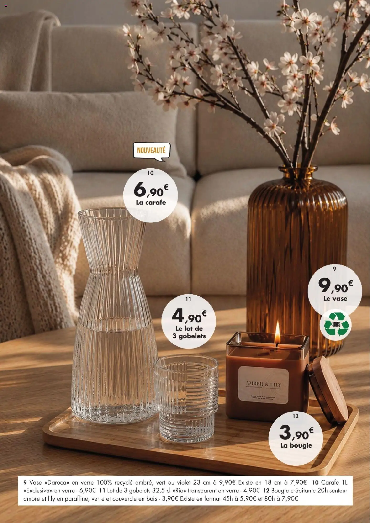 Prévisualisation de E.Leclerc La table d'automne 2026 du magasin E.Leclerc formulaire valide 01/09/2026 - Vase, Carafe, Couvercle