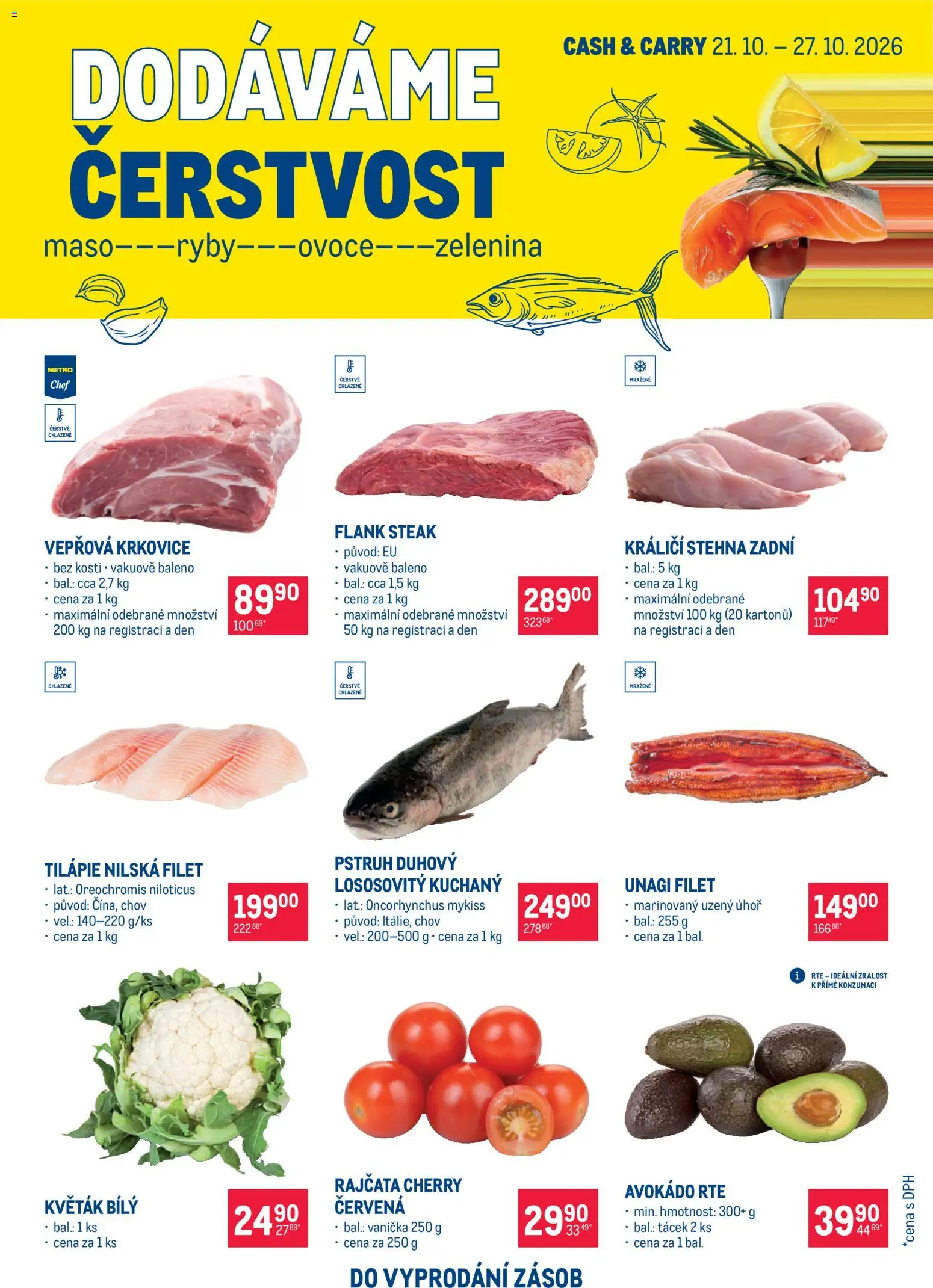 Náhled nabídky: Makro Makro leták - Ultra fresh nabídka platný od 30.09.2026 - Mango, Ovoce, Kachna, Krevety, Hovězí, Makrela, Rajčata, Ovoce zelenina