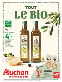 Prévisualisation de Auchan Sélection bio supers du magasin Auchan formulaire valide 05/05/2026