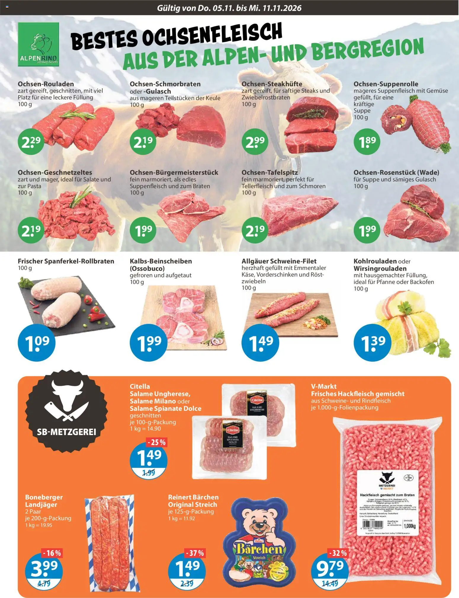Vorschau von dem Prospekt des Geschäftes V-Markt, gültig ab dem 05.11.2026