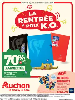 Prévisualisation de Auchan Promos XXL, rentrée du magasin Auchan formulaire valide 21/07/2026