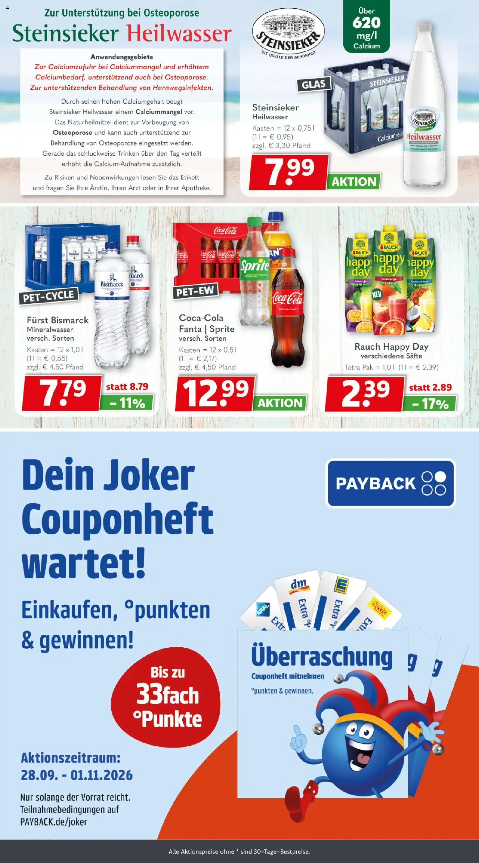 Vorschau von dem Prospekt des Geschäftes Getränkeland, gültig ab dem 12.10.2026 - Coca cola, Cola, Mineralwasser, Fanta, Sprite