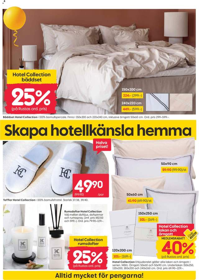 Nytt Rusta reklamblad från 24/08