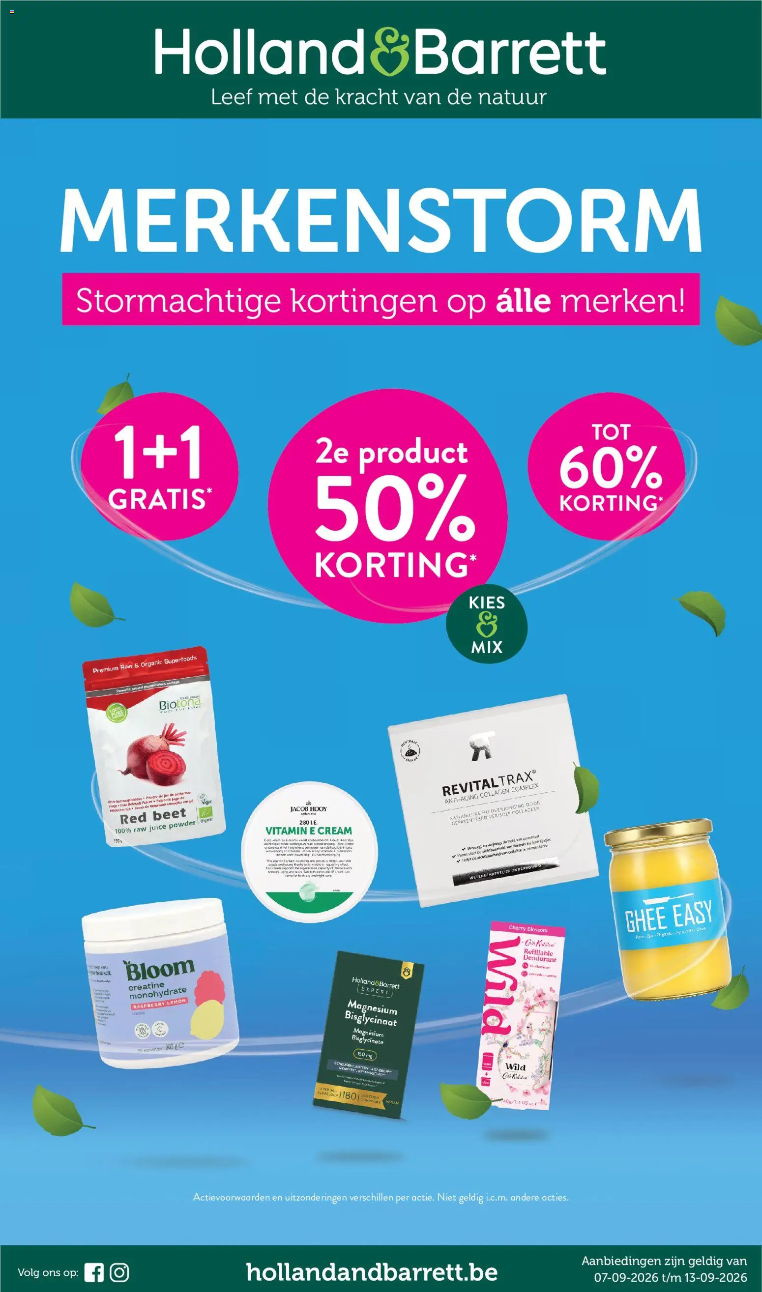 Voorbeeld van Holland & Barrett Folder / Publicité van winkel Holland & Barrett geldig vanaf 07/09/2026