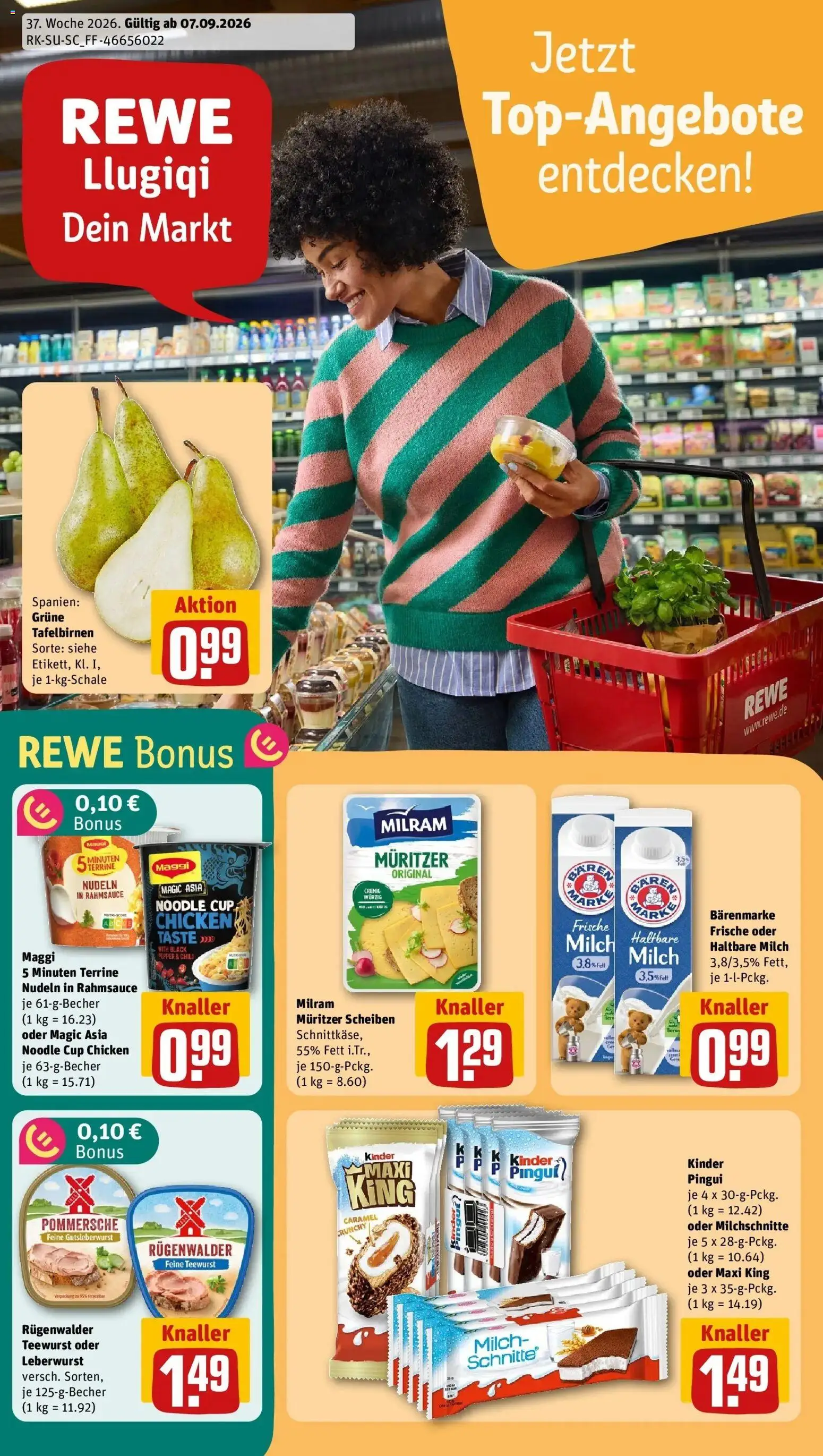 Vorschau von dem Prospekt des Geschäftes Rewe, gültig ab dem 07.09.2026