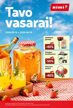 Rimi parduotuvės leidinio Rimi leidinys - Pasiruošk vasarai galiojančio nuo 2026.05.12 peržiūra