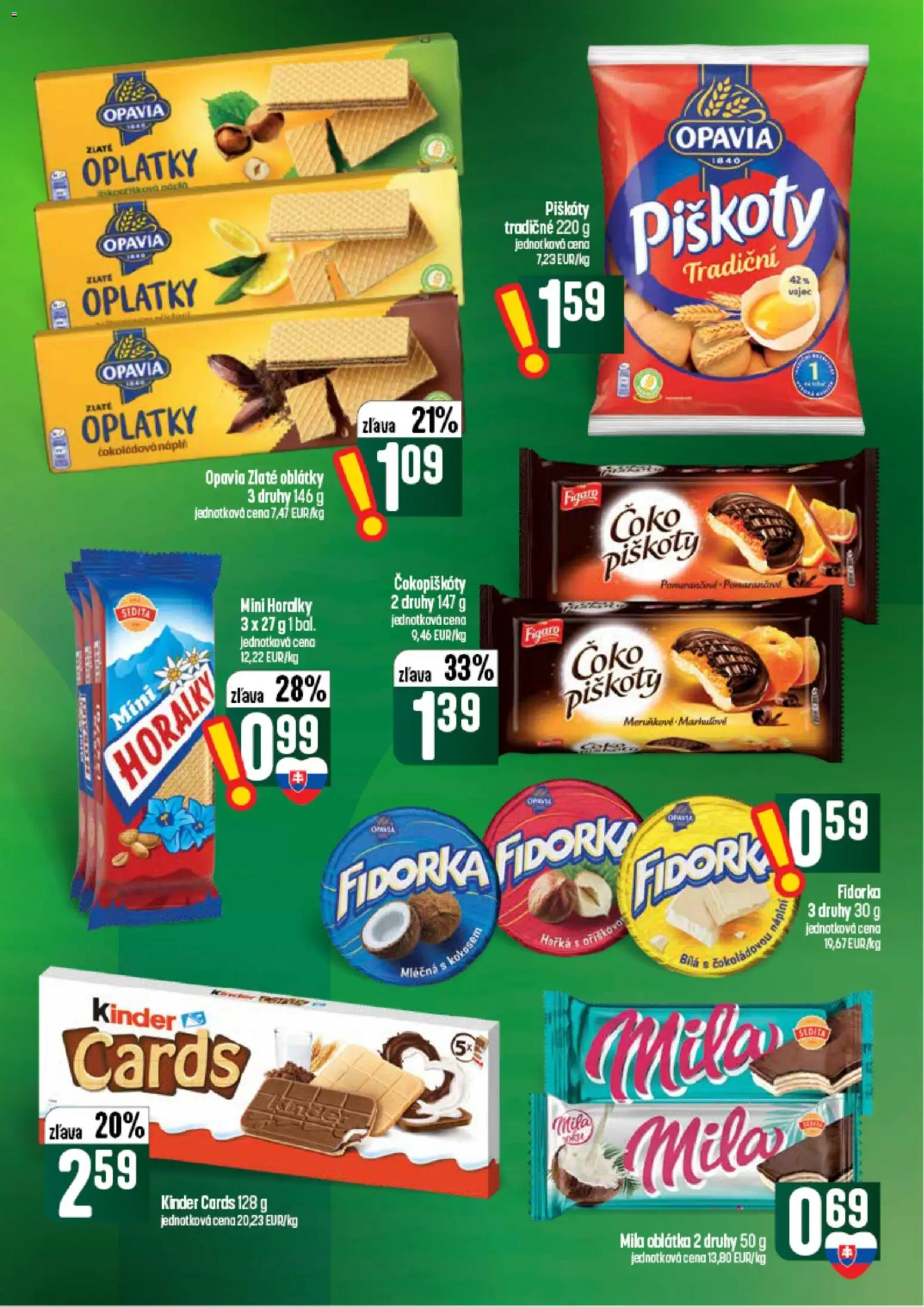 Náhľad COOP Jednota letáku platného od 10.09.2026 - Kinder, Mila, Oblátky, Piškóty, Horálky
