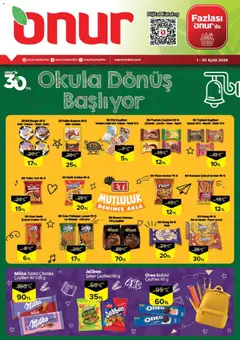 Onur Market Onur Market - Okula Dönüş Başlıyor 01.09.2026 - Broşürünün önizlemesi