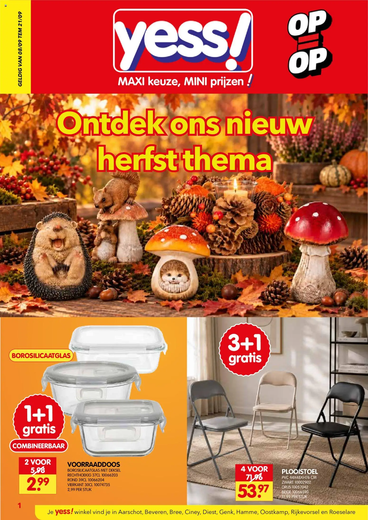 Voorbeeld van yess! Folder van winkel yess! geldig vanaf 08/09/2026