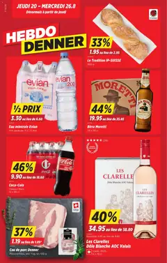 Vorschau des Merkblatts Denner aktionen FR vom Shop Denner gültig von 20.08.2026 bis 26.08.2026