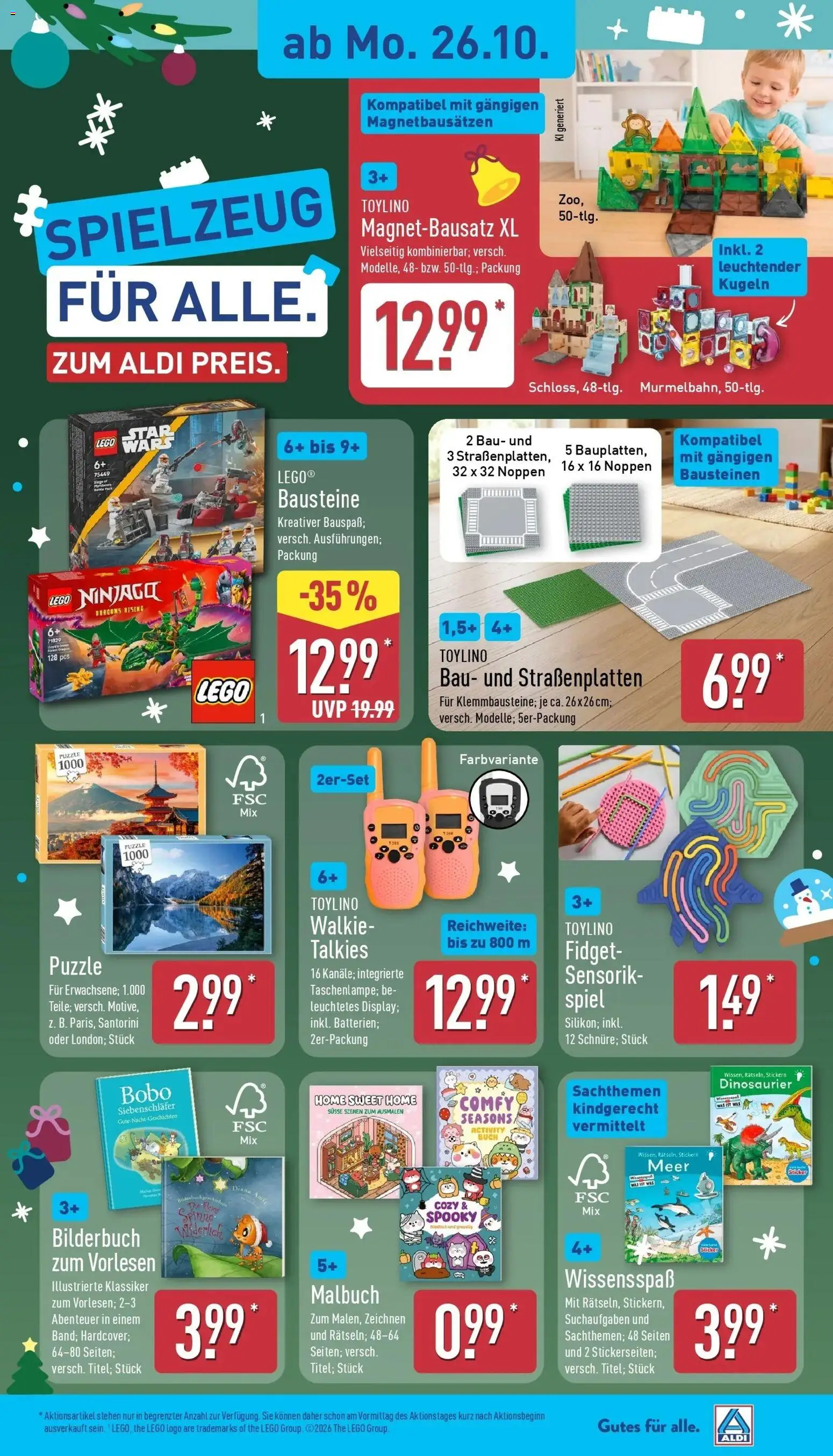 Vorschau von dem Prospekt des Geschäftes Aldi, gültig ab dem 26.10.2026