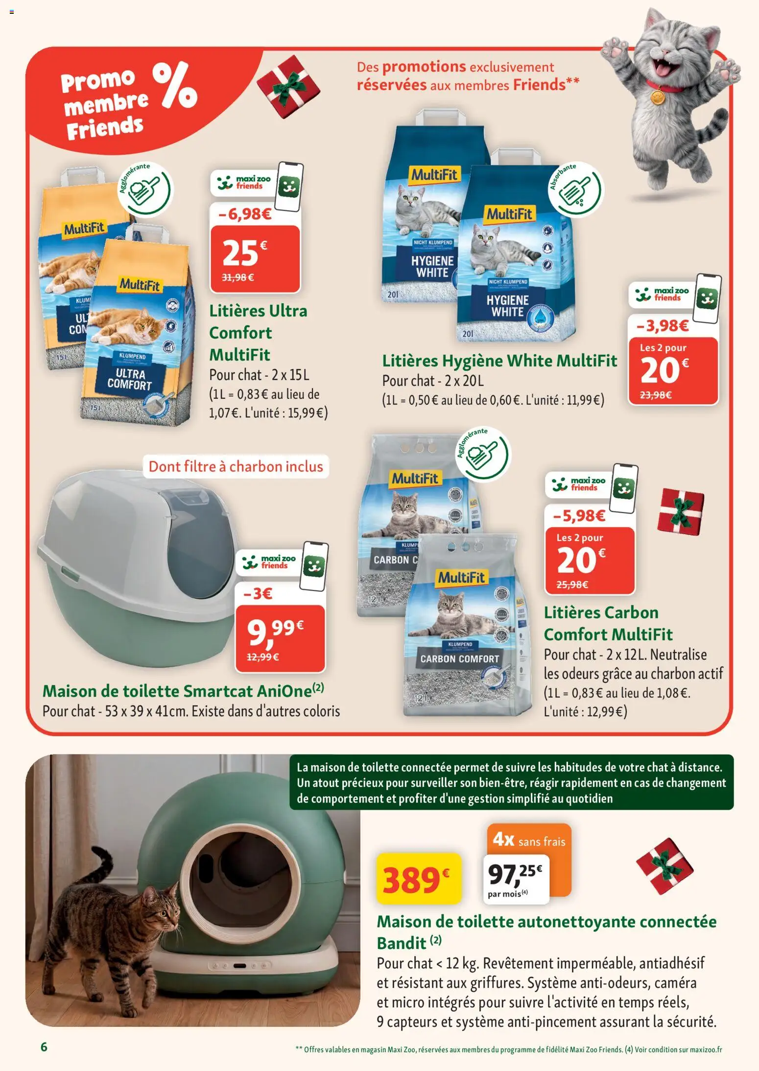 Prévisualisation de Maxi ZOO catalogue du magasin Maxi ZOO formulaire valide 28/10/2026 - Charbon actif, Filtre, Hygiène, Caméra
