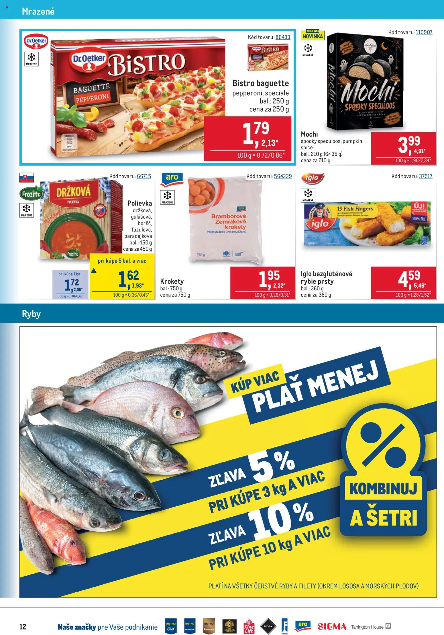 Náhľad Metro letáku platného od 07.10.2026 - Ryby, Krokety, Rybie prsty, Filé