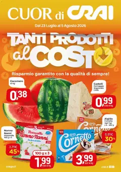 Anteprima dell'opuscolo CRAI volantino Cuor di Crai Valmontone dal negozio CRAI valido da 23/07/2026