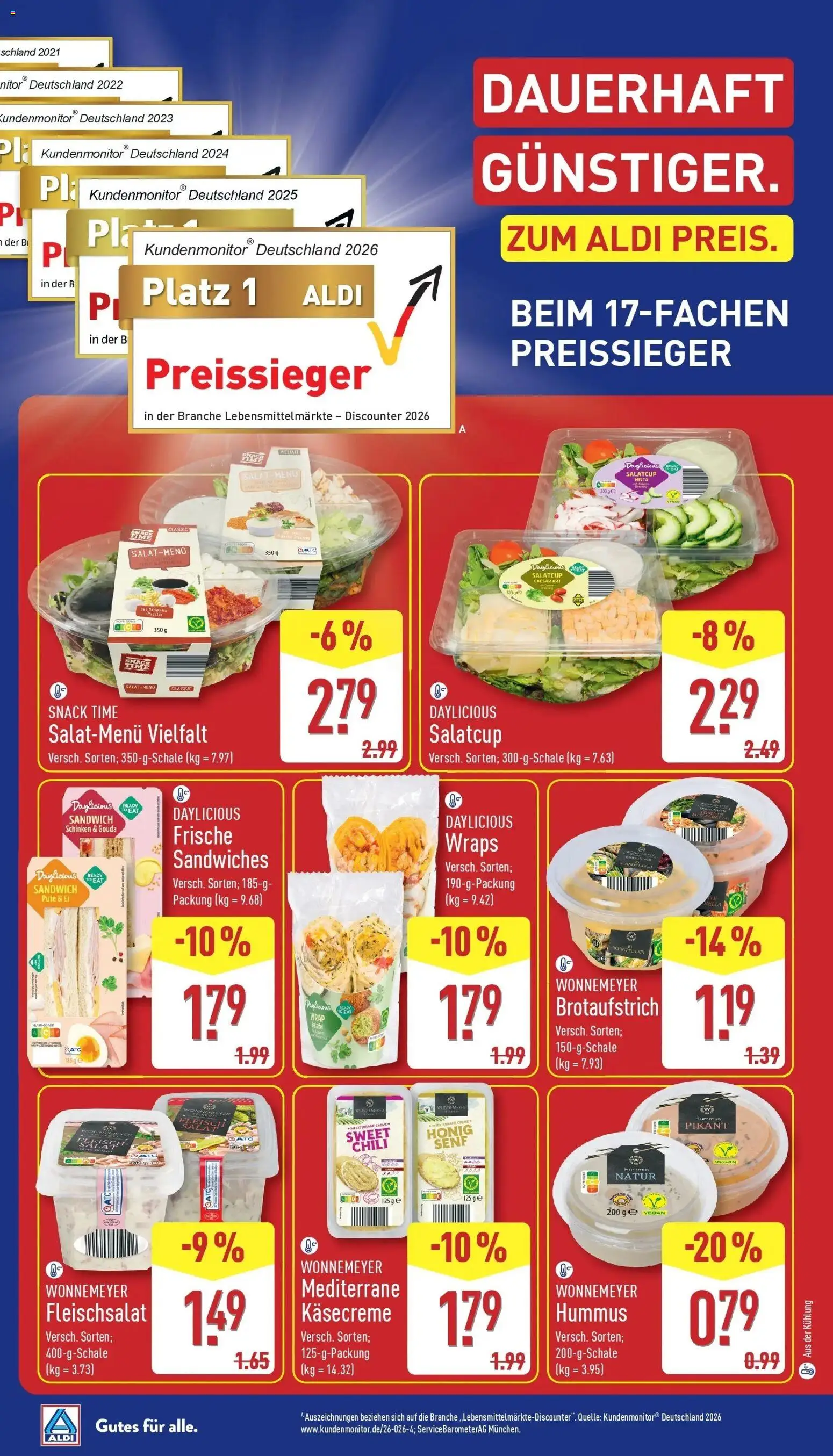 Vorschau von dem Prospekt des Geschäftes Aldi, gültig ab dem 14.10.2026