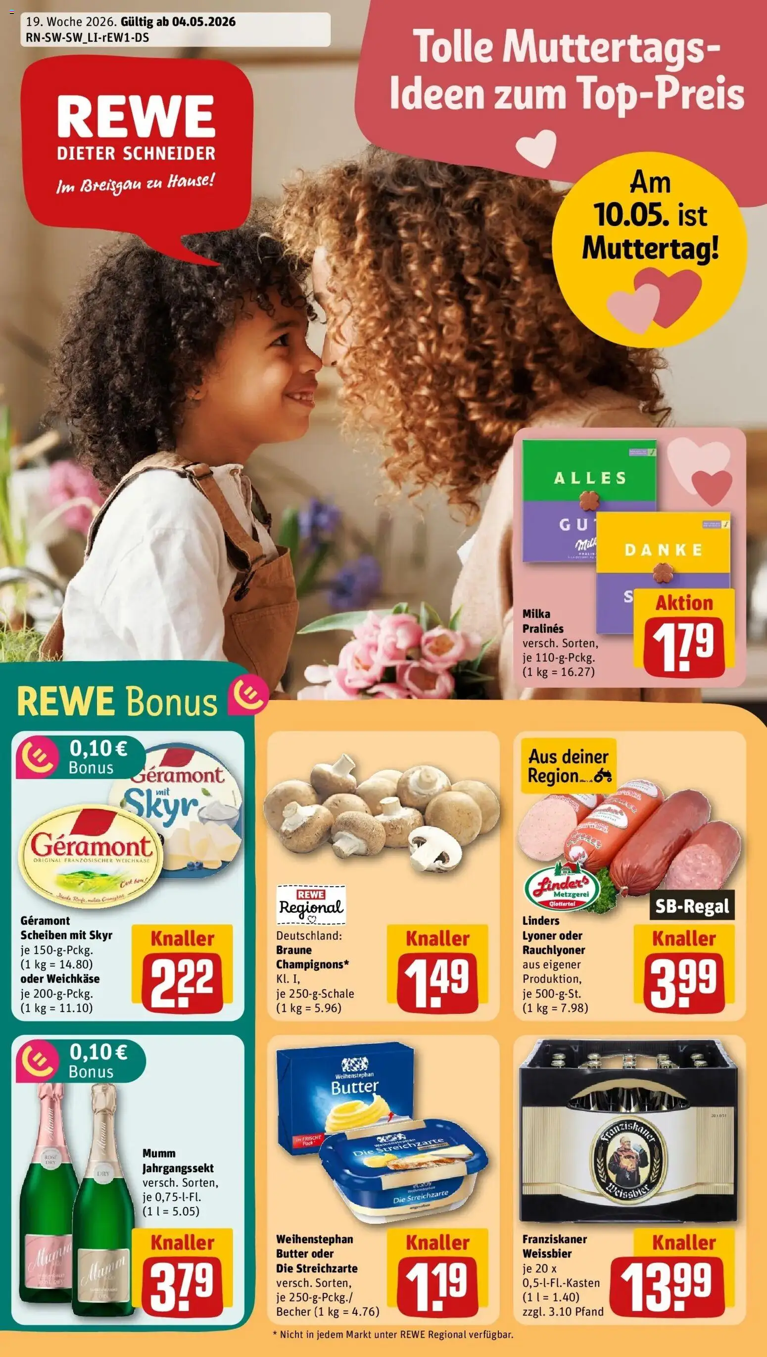Vorschau von dem Prospekt des Geschäftes Rewe, gültig ab dem 04.05.2026
