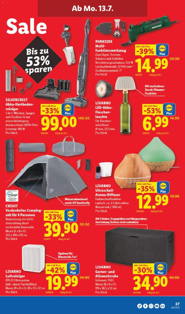 Neue Lidl Aktionen ab 09.07.