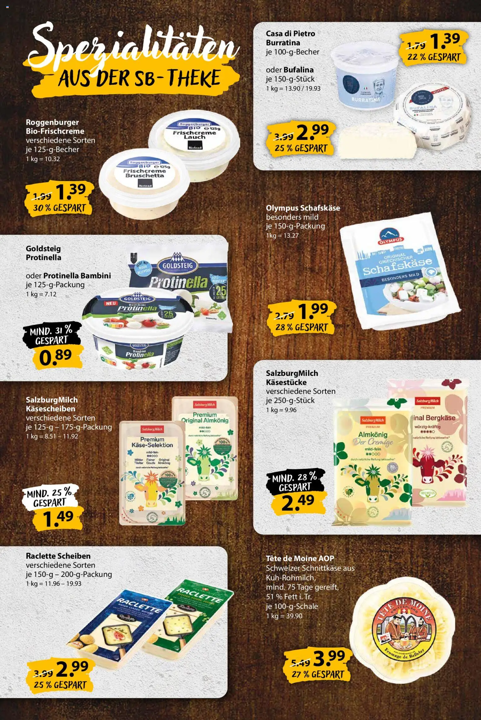 Vorschau von dem Prospekt des Geschäftes V-Markt, gültig ab dem 29.10.2026 - Raclette, Lauch, Spezialitäten, Schafskase