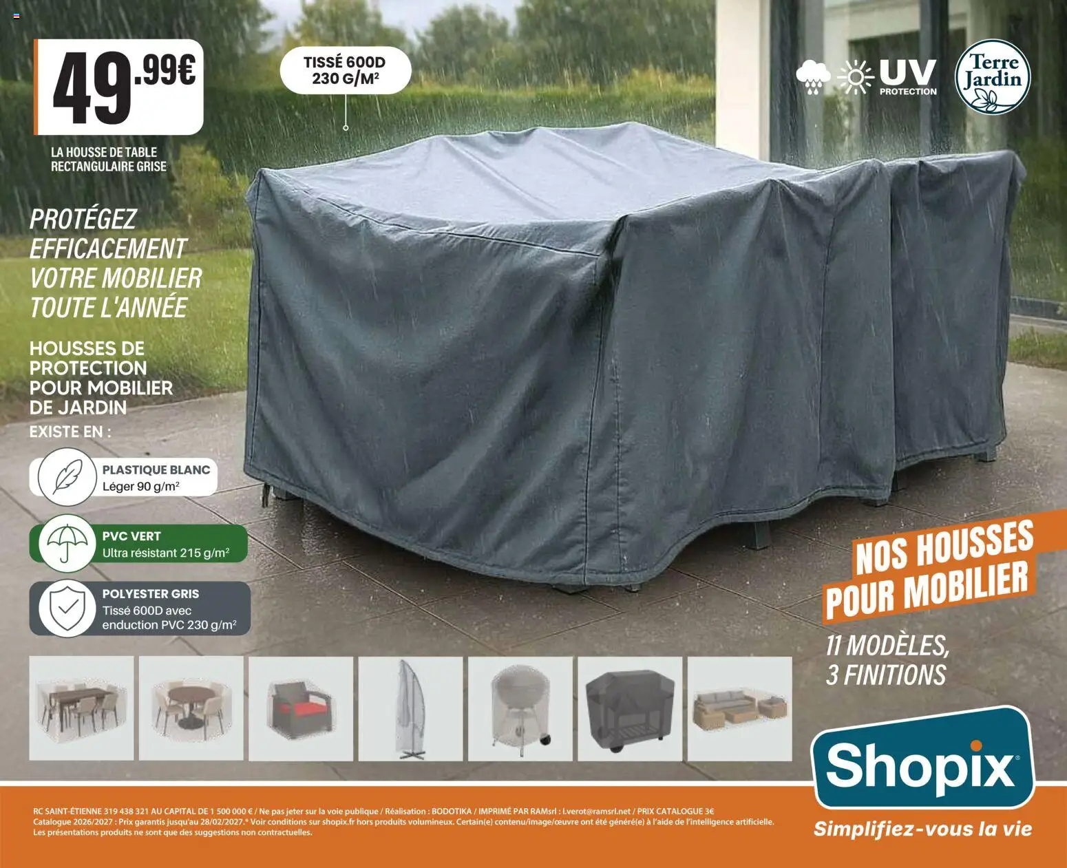 Prévisualisation de Shopix Catalogue Autome-Hiver 2026/2027 du magasin Shopix formulaire valide 01/09/2026 - Table, Mobilier de jardin