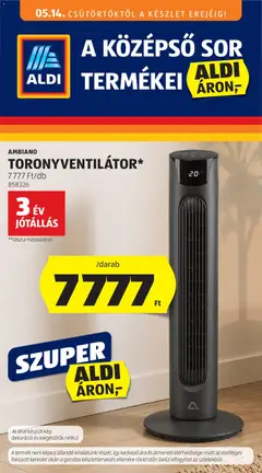 Aldi - Aldi Középső sor termékei megtekintése, amely érvényes 2026.05.14.-től