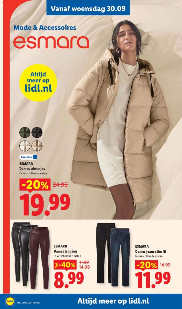 Nieuwe Lidl folder vanaf 28-09
