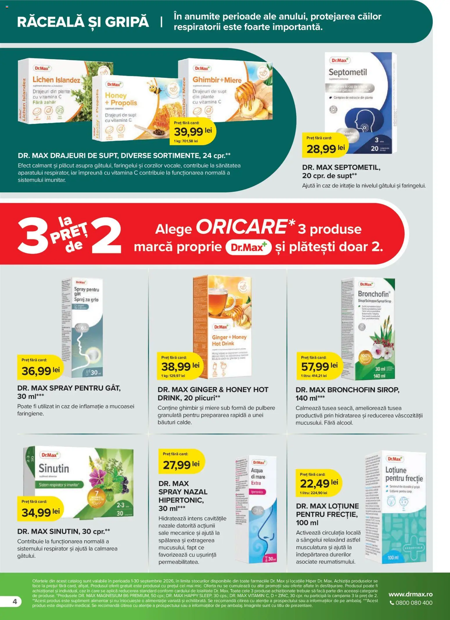 Previzualizarea de cataloage: Dr.Max Dr.Max Catalog private label valabil de la 01.09.2026