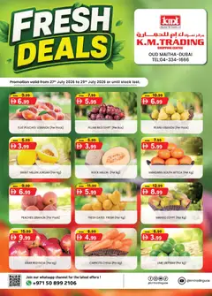 Preview of the catalogue KM Trading catalogue Fresh Deals of store KM Trading valid from 27 Jul, 2026