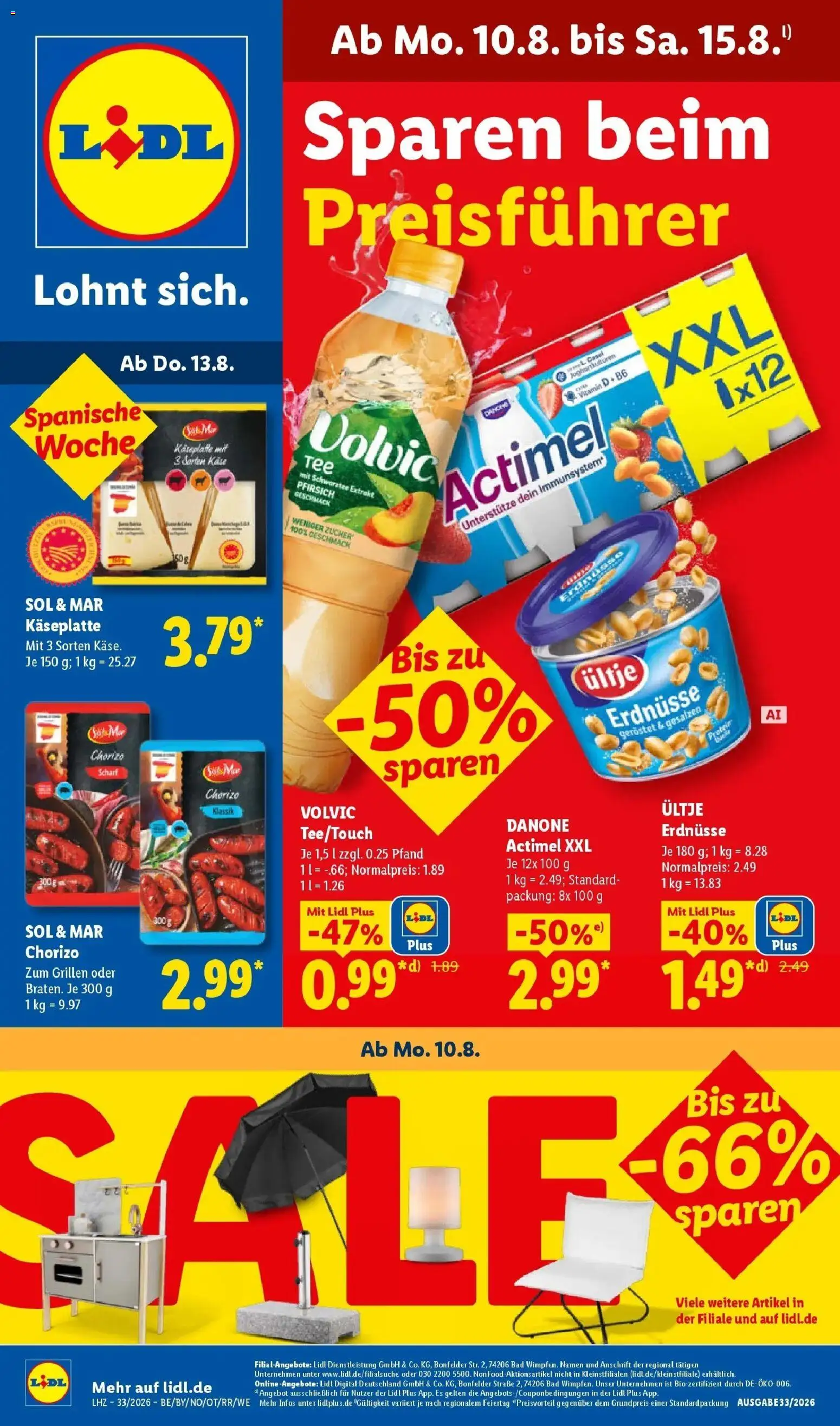 Vorschau von dem Prospekt des Geschäftes Lidl, gültig ab dem 10.08.2026