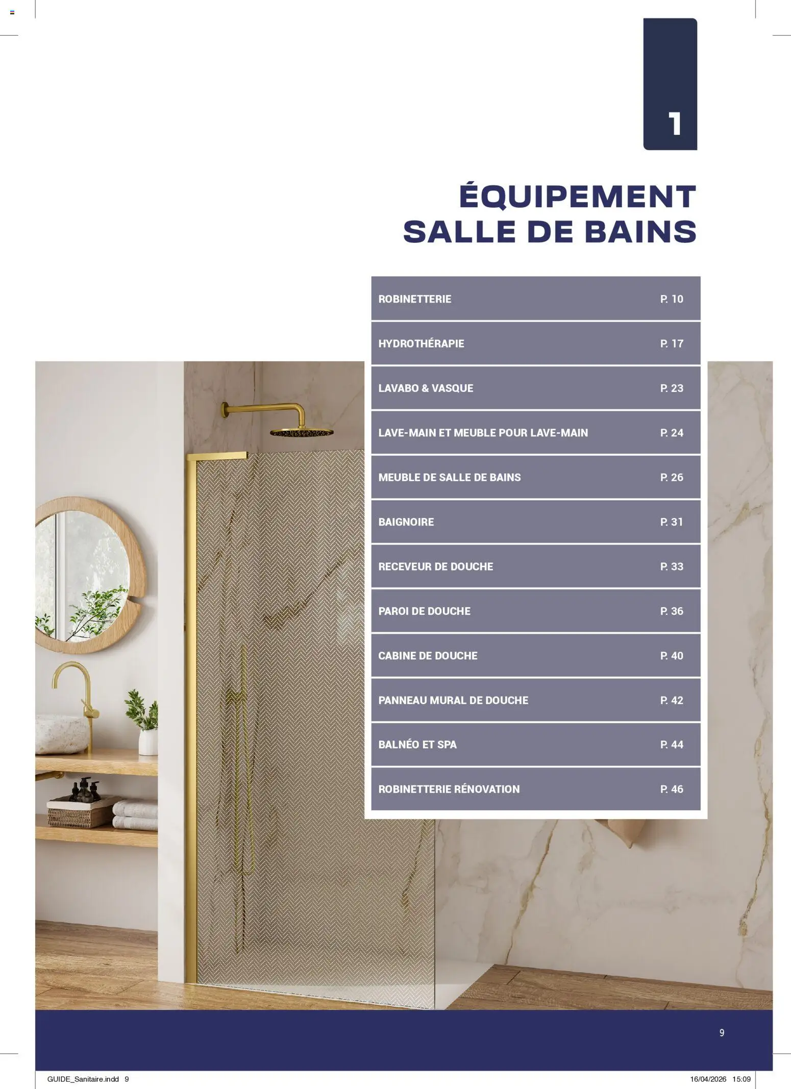 Prévisualisation de Rexel - Brochure Sanitaire du magasin Rexel formulaire valide 20/04/2026 - Meuble, Baignoire, Meuble de salle de bains, Douche, Lavabo