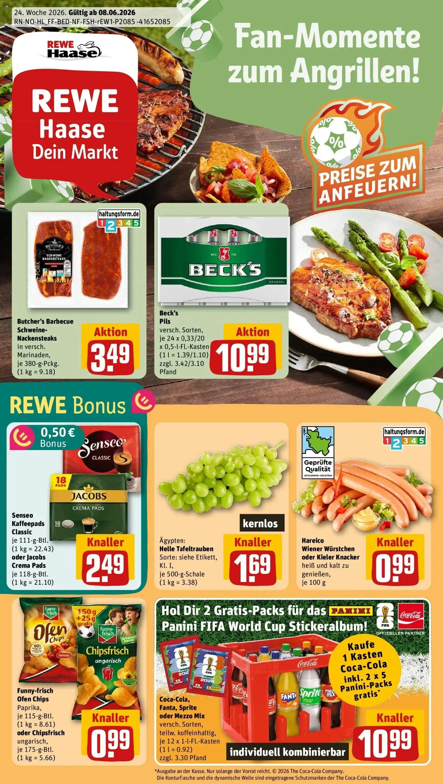 Vorschau von dem Prospekt des Geschäftes Rewe, gültig ab dem 08.06.2026