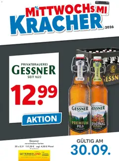 Vorschau von dem Prospekt des Geschäftes Getränkeland, gültig ab dem 30.09.2026