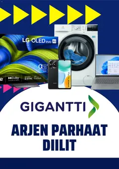 Kaupan Gigantti Gigantti tarjoukset esikatselu, voimassa 07/08/2026