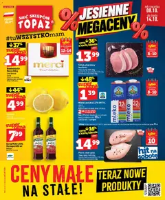 Pogląd gazetki "Topaz gazetka - Ceny małe na stałe" ze sklepu Topaz ważnej od 08.10.2026