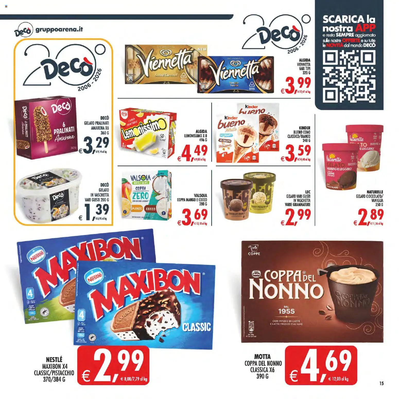 Anteprima dell'opuscolo Decò volantino Maxistore, Supermercati, Local Sicilia dal negozio Decò valido da 01/09/2026 - Mango, Gelato, Caffè, The, Latte, Cocco, Amarena, Vaniglia