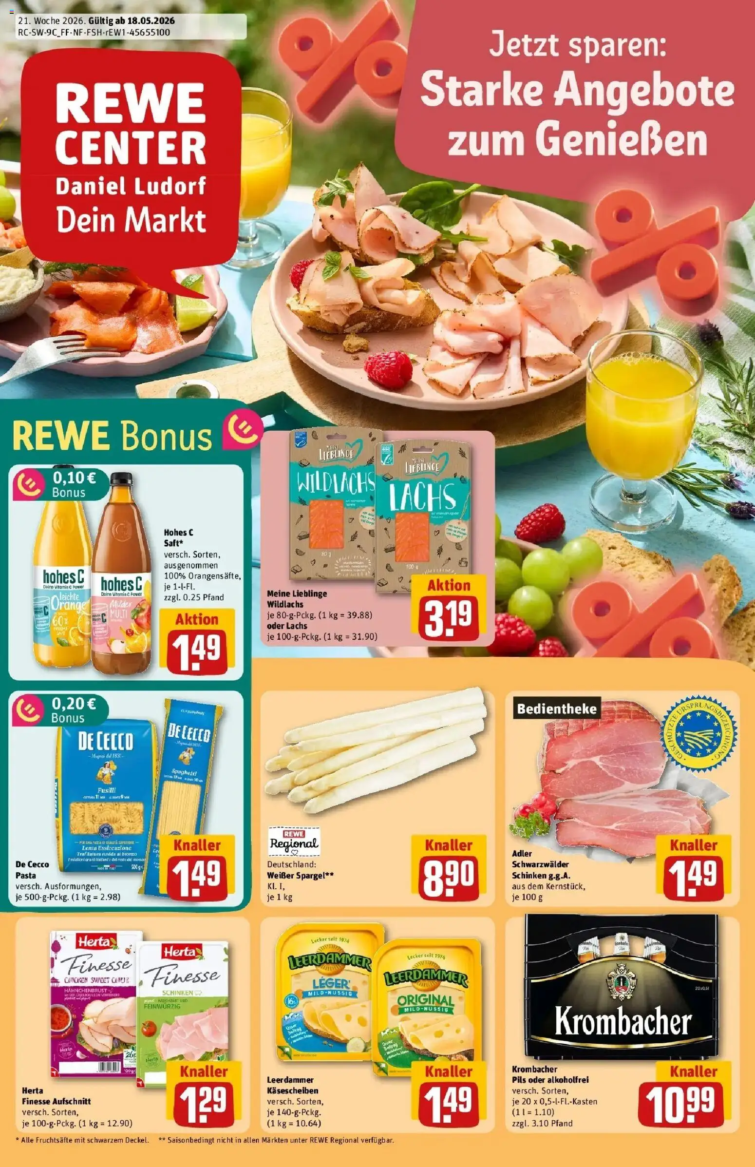 Vorschau von dem Prospekt des Geschäftes Rewe, gültig ab dem 17.05.2026