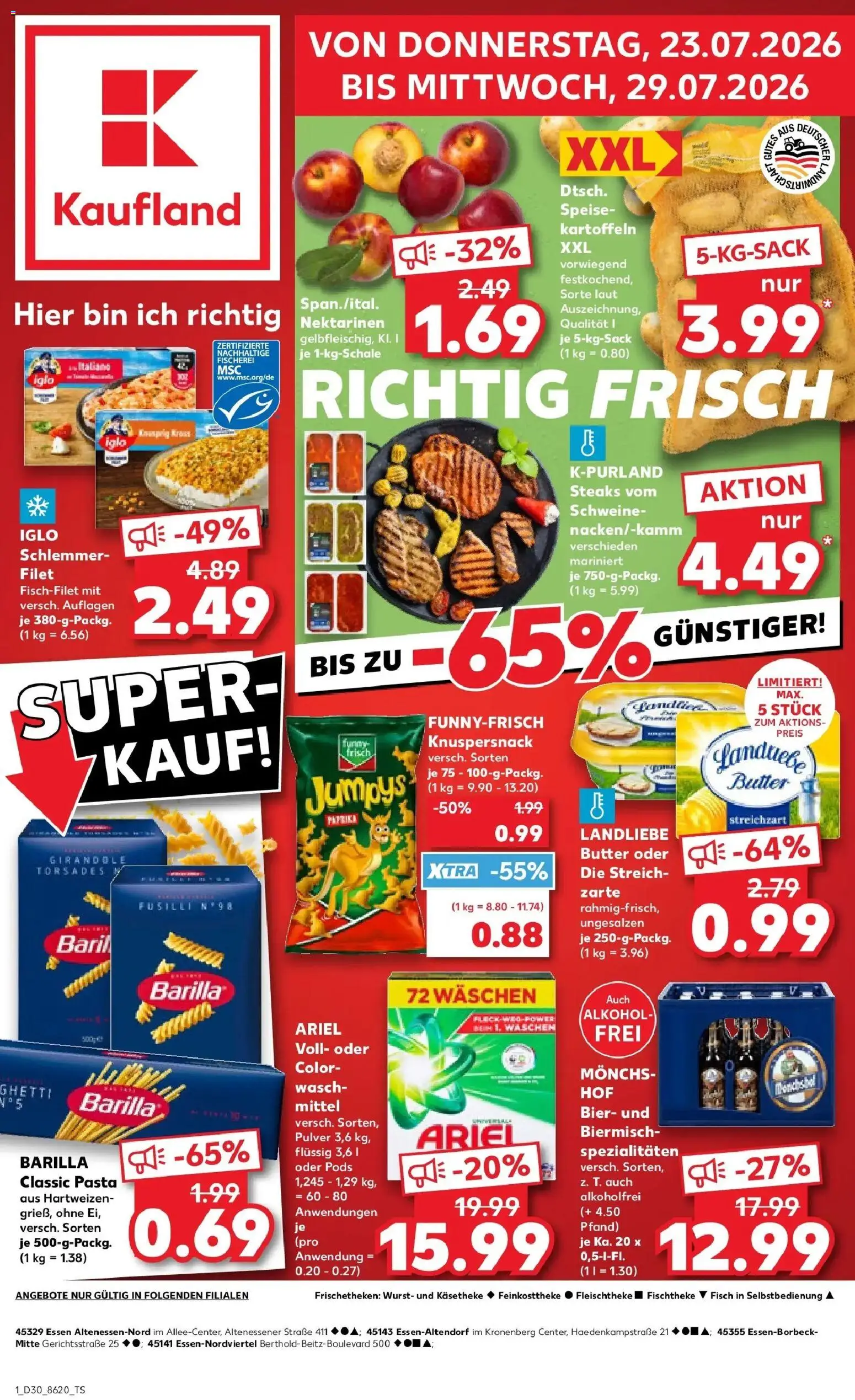 Vorschau von dem Prospekt des Geschäftes Kaufland, gültig ab dem 23.07.2026