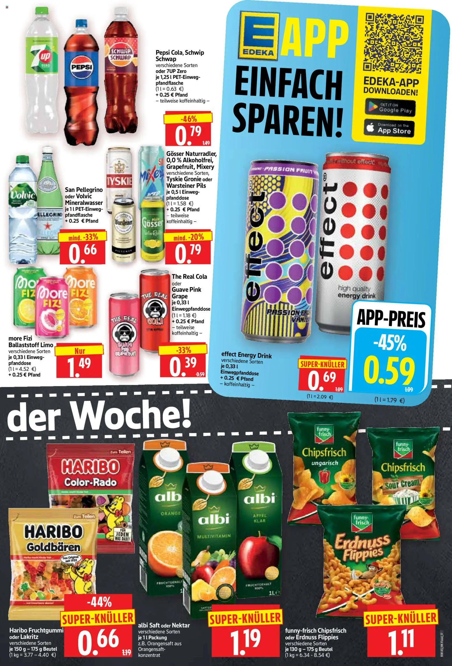 Vorschau von dem Prospekt des Geschäftes HERKULES, gültig ab dem 02.11.2026 - Haribo, Cola, Warsteiner, Funny frisch, Orangensaft, Tyskie, Mixery, Pils