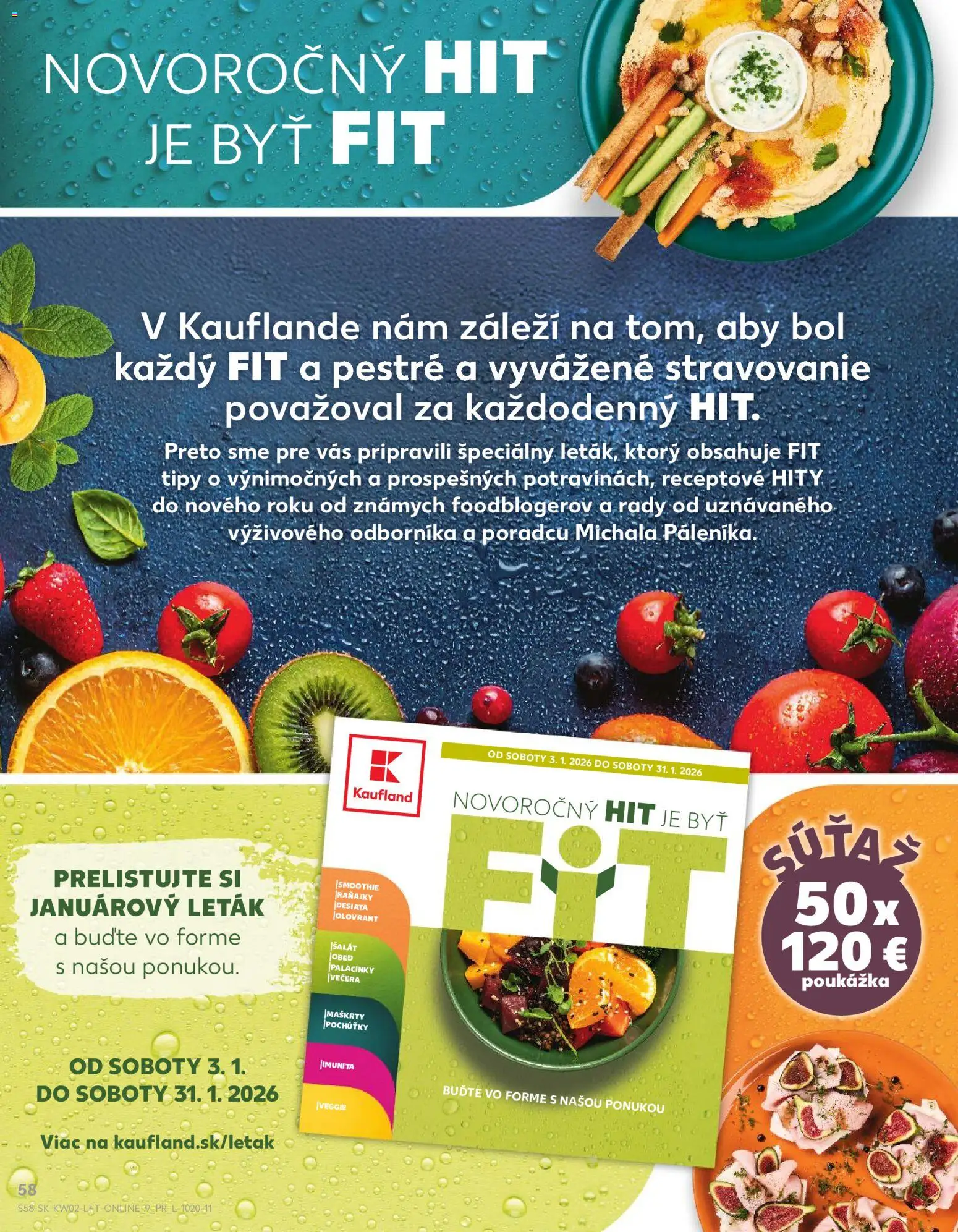 Náhľad Kaufland letáku platného od 08.01.2026 - Šalát, Smoothie